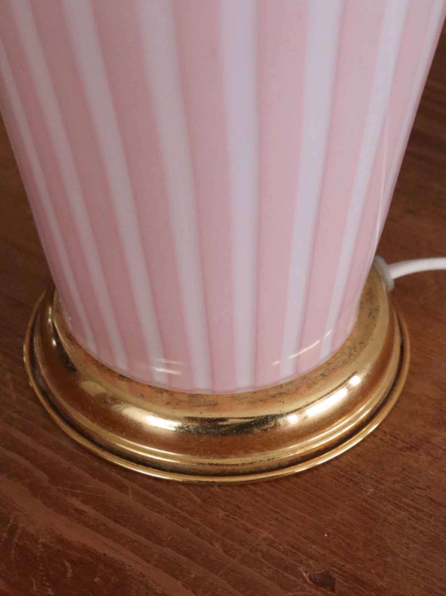 Vintage rosa Murano lampe