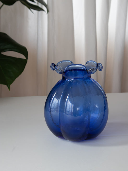 Vintage blå vase