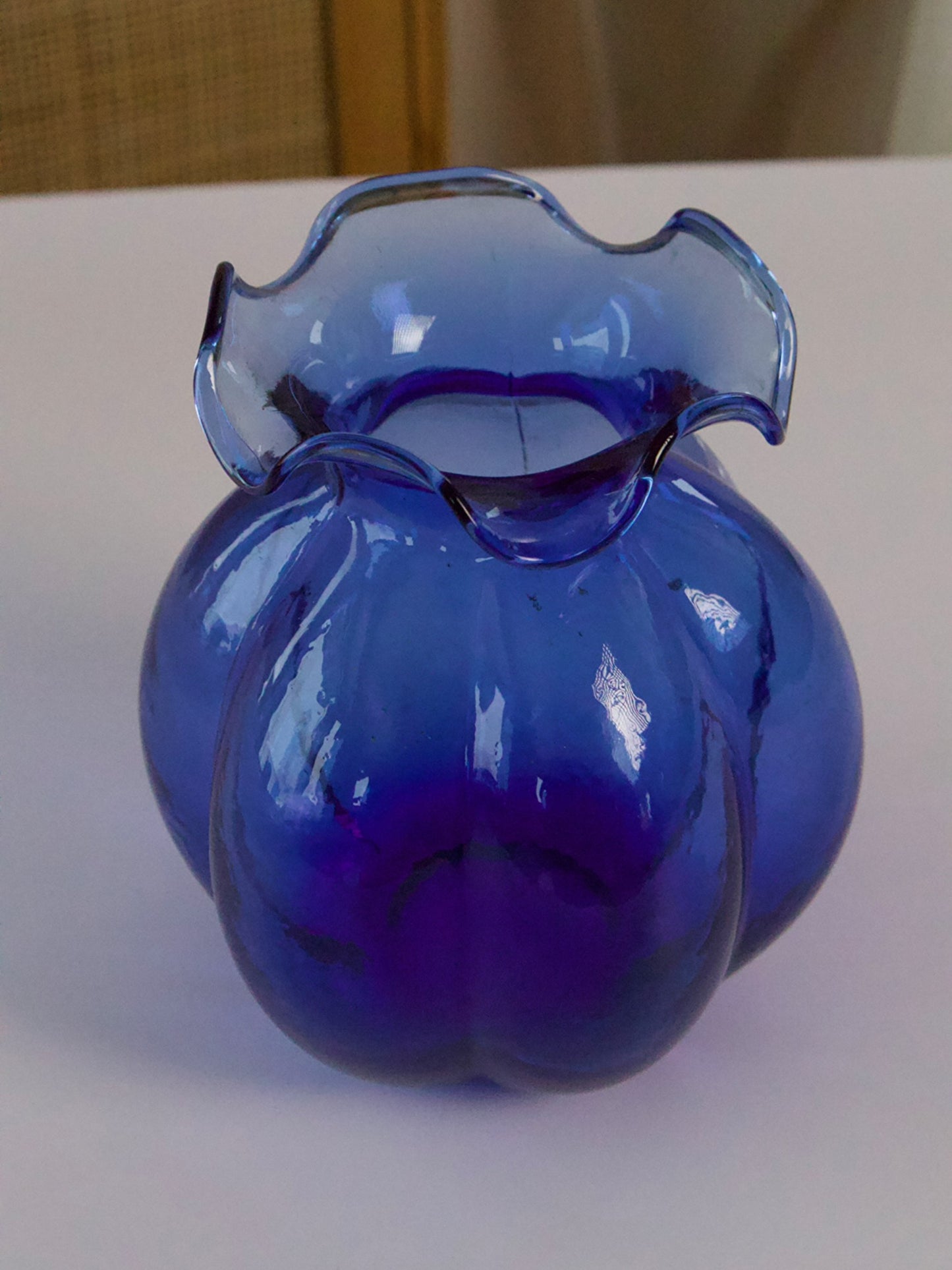 Vintage blå vase